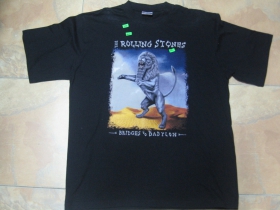 Rolling Stones čierne pánske tričko 100%bavlna posledný kus XL